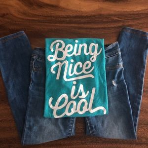 Old Navy Distressed Rockstar Jeggings Kids size 5